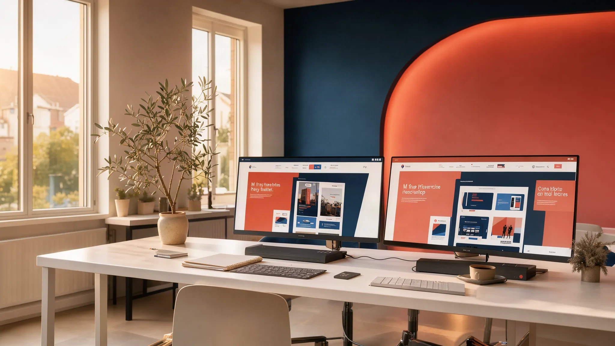 Espace de travail de l'agence Webreactiv' à Cogolin